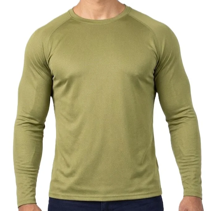 חולצה דרייפיט ניקי ש.ארוך ירוק זית