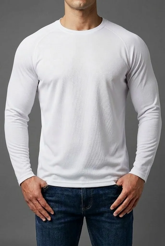 חולצה דרייפיט ניקי ש.ארוך לבן 616321