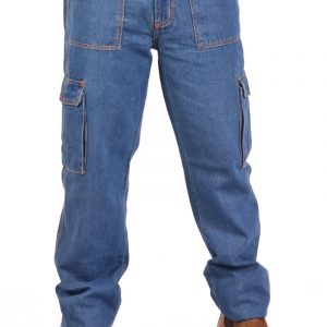 מכנסי דגמח ג'ינס חגורה